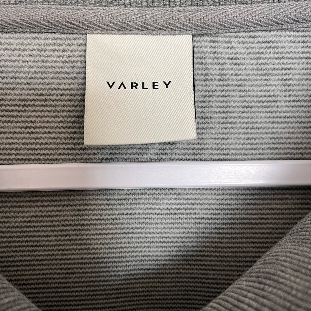 Varley Ottoman Small Gray Zip Pullover Sweatshirt - Picture 5 of 11
